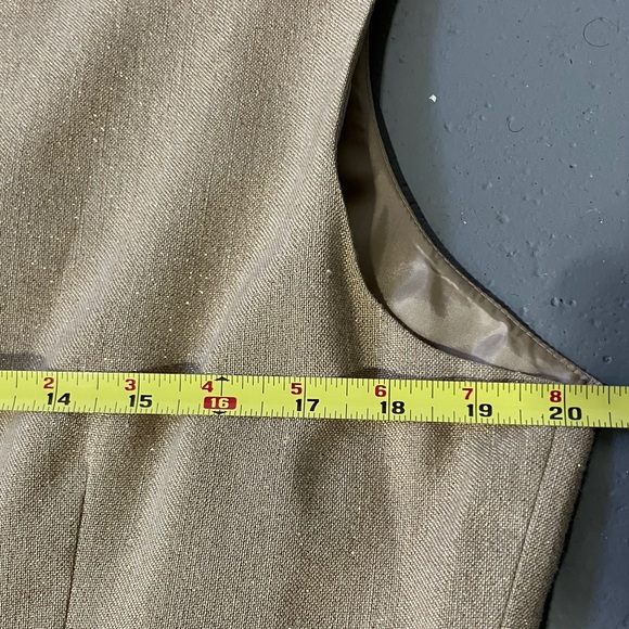 Glamorous Gold Lafayette 148! Sleeveless Dress - Picture 8 of 10